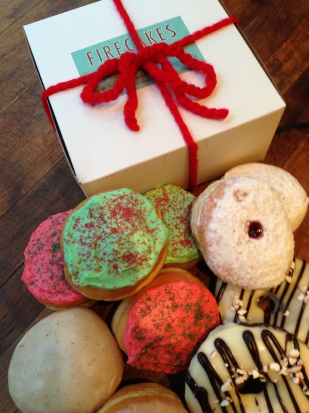 Holiday Donuts and Gift Boxes at Firecakes Chicago Food