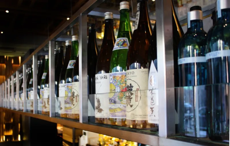 The tasting includes a variety of sake for Roka Akor Sake Week January 12 16th