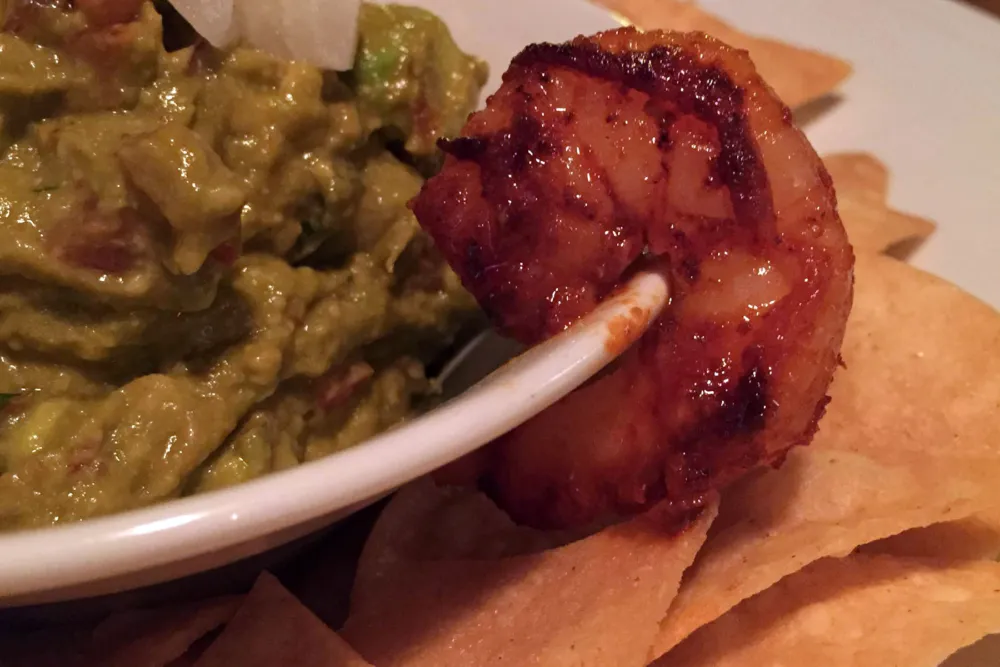 Mercadito Fish Guacamole with Shrimp