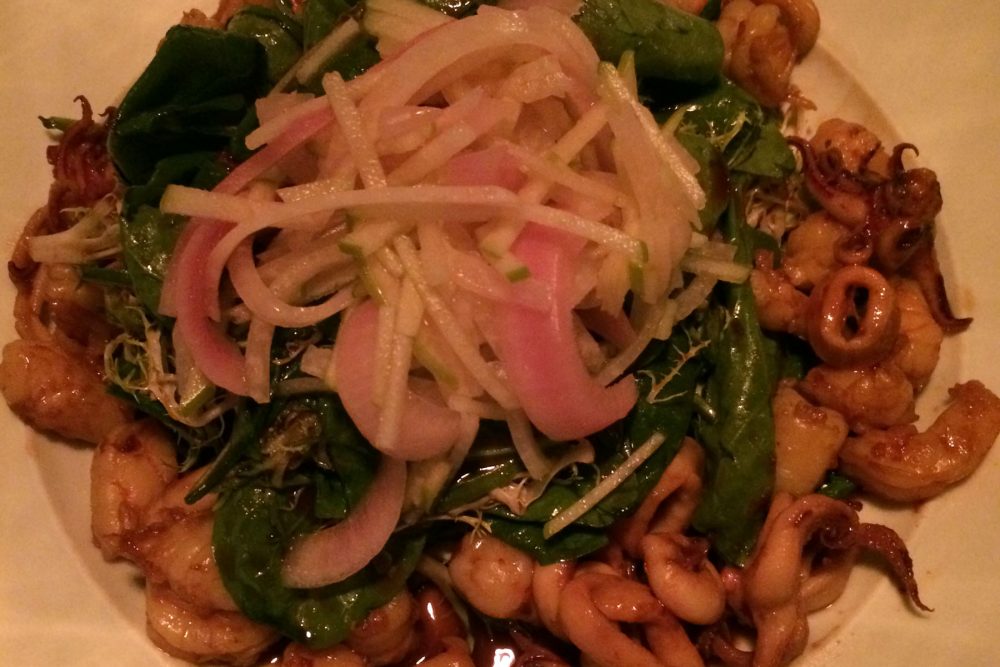 Mercadito Fish Sauteed shrimp and calamari salad