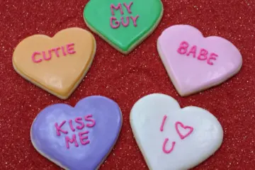 Conversation Heart Cookies for Sweeten Up Your Valentine's Day with These Local Treats