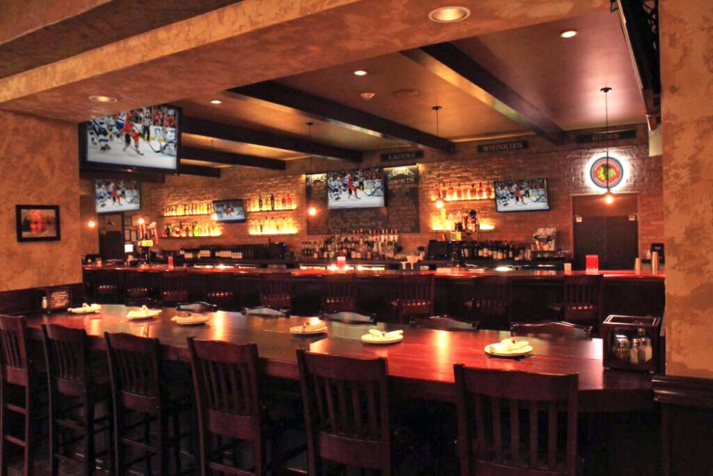 The bar at Connie's on State Street - Celebrate National Cheese Pizza Day with "The Cheesiest"