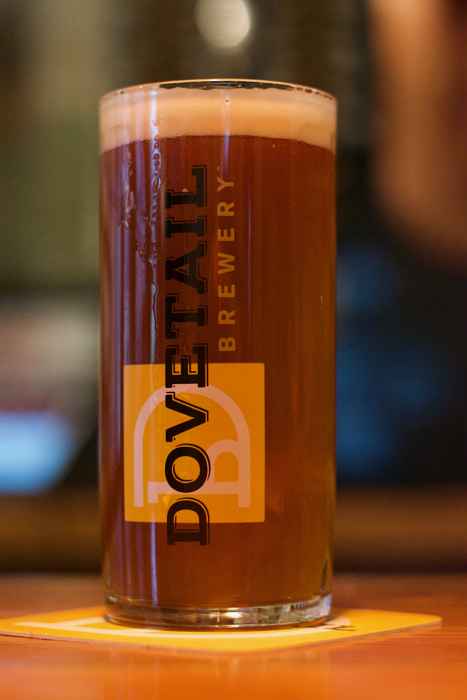 Dovetail Glass 12 17 for Dovetail Brewery Meet the Brewer Night at Tuman’s Tap & Grill Dec. 28