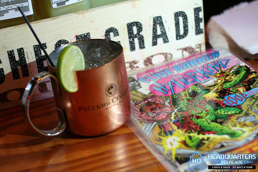 HQ Moscow Mule for Lakeview Throws It Back with Paper Airplane Contest at Headquarters Beercade