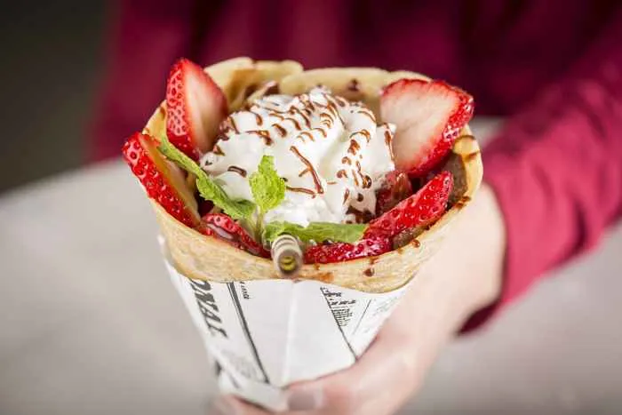 Starwberry for Crepe Cones at Toni Patisserie All Summer Long
