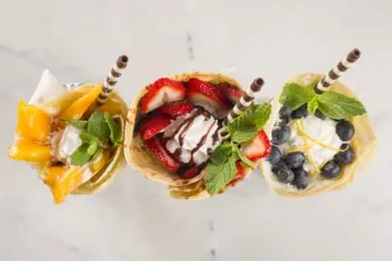 Three Cones for Crepe Cones at Toni Patisserie All Summer Long