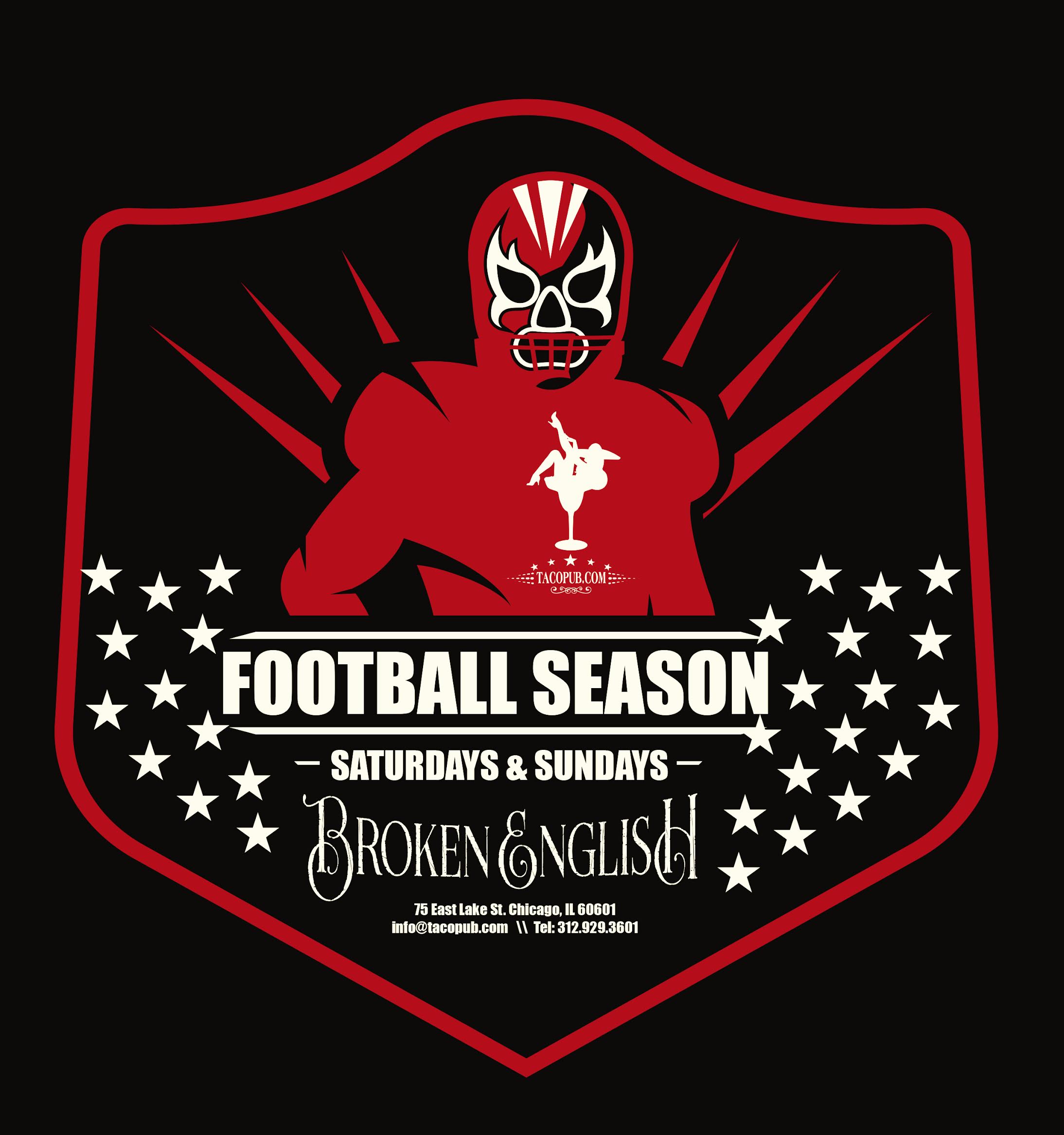 Unnamed for Friends, Food and Football at Broken English Taco Pub