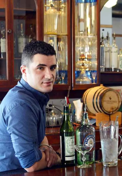 Beverage Director Ardit Dizdari leads the cocktail program at SIP. for Southport & Irving SIP is a Hidden Jazz Gem in Lakeview