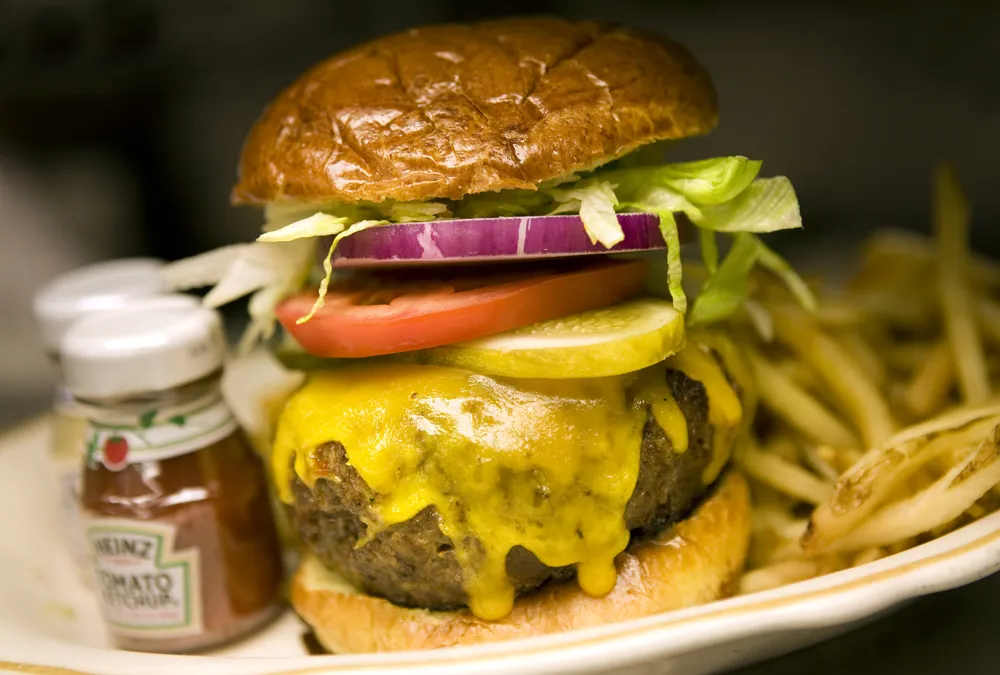 Rosebud's Famous "Rosebud Burger" for National Burger Month in May is Quite Fitting