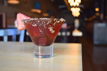 Belly Up Chocolate Strawberry Martini 1 for Drink for a Cure Around Chicago in October