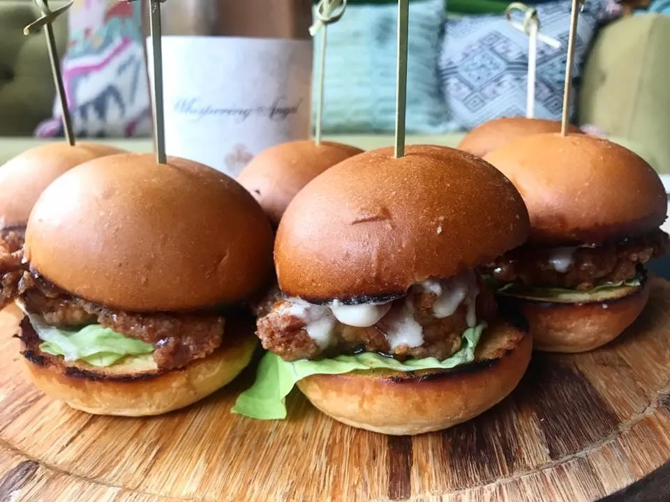 Rose Fried Chicken Sliders