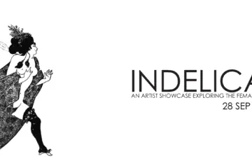 INDELICATE 5X5 BANNER CFM 01 for Fulton Market Kitchen’s 5X5 Artist In Residence Series presents INDELICATE