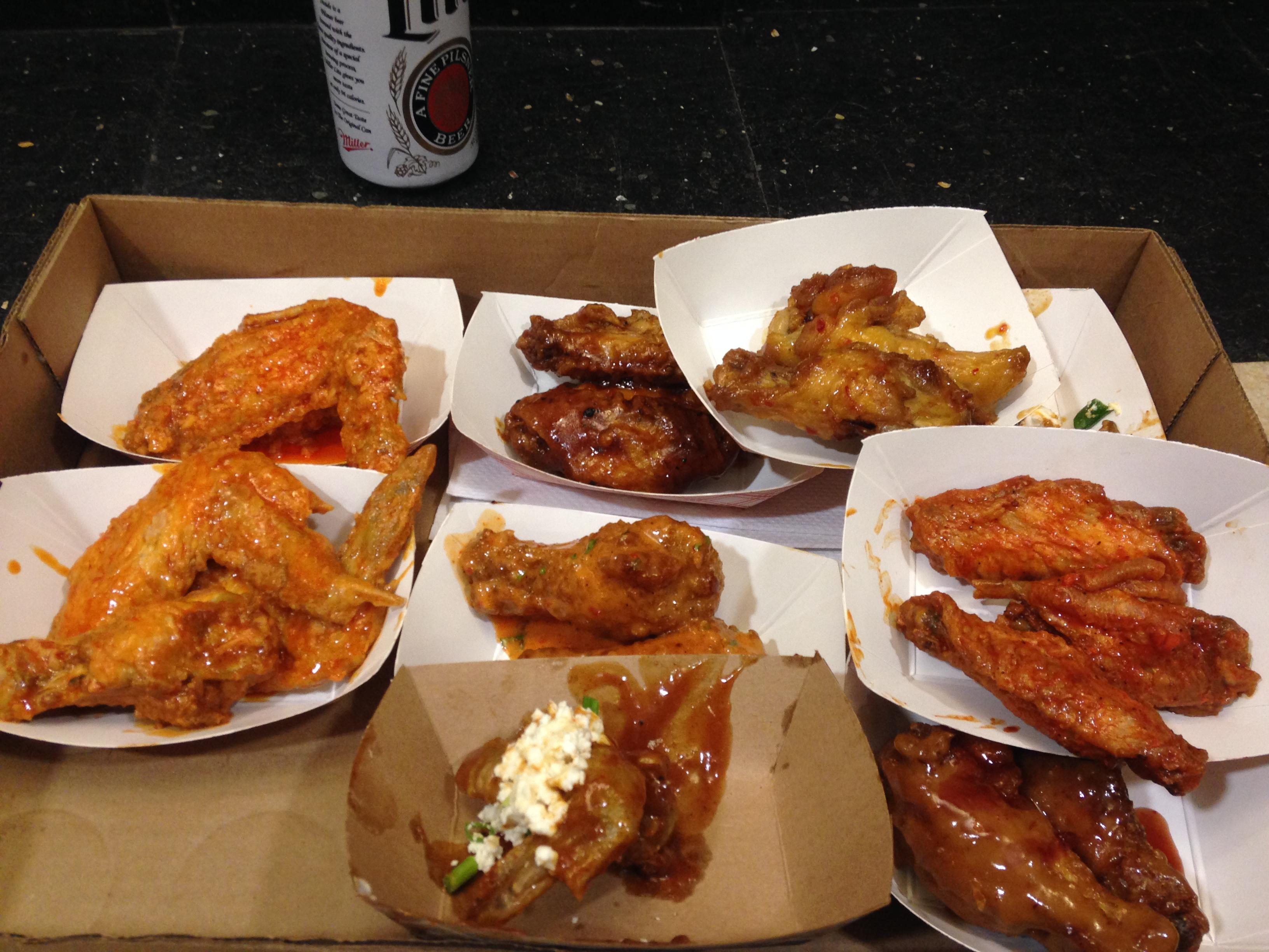 All the wings for WingFest 2015 Was Sweet, Spicy, and Downright Delicious