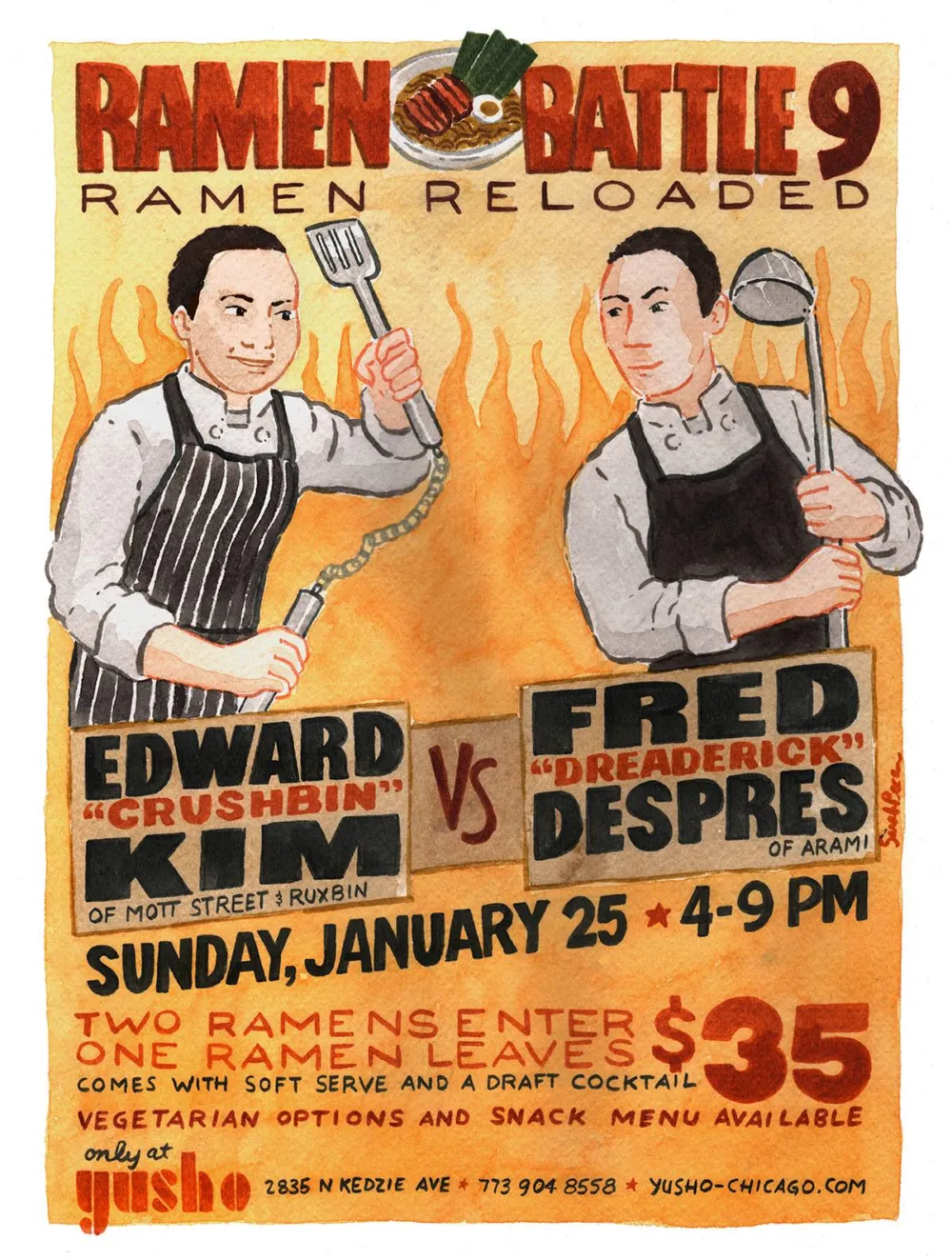 Image for Ramen Battle 9, January 25th at Yusho Logan Square
