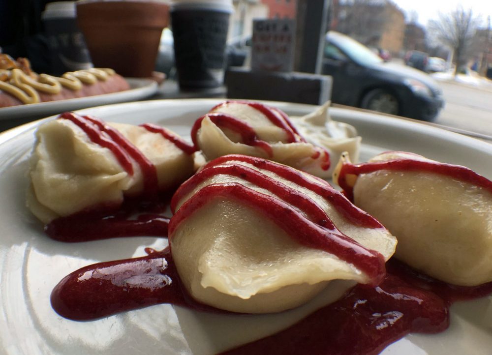 Polak Eatery sweet cheese pierogi macro