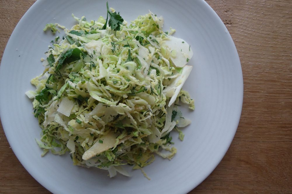 Brussels Sprouts Salad with fennel