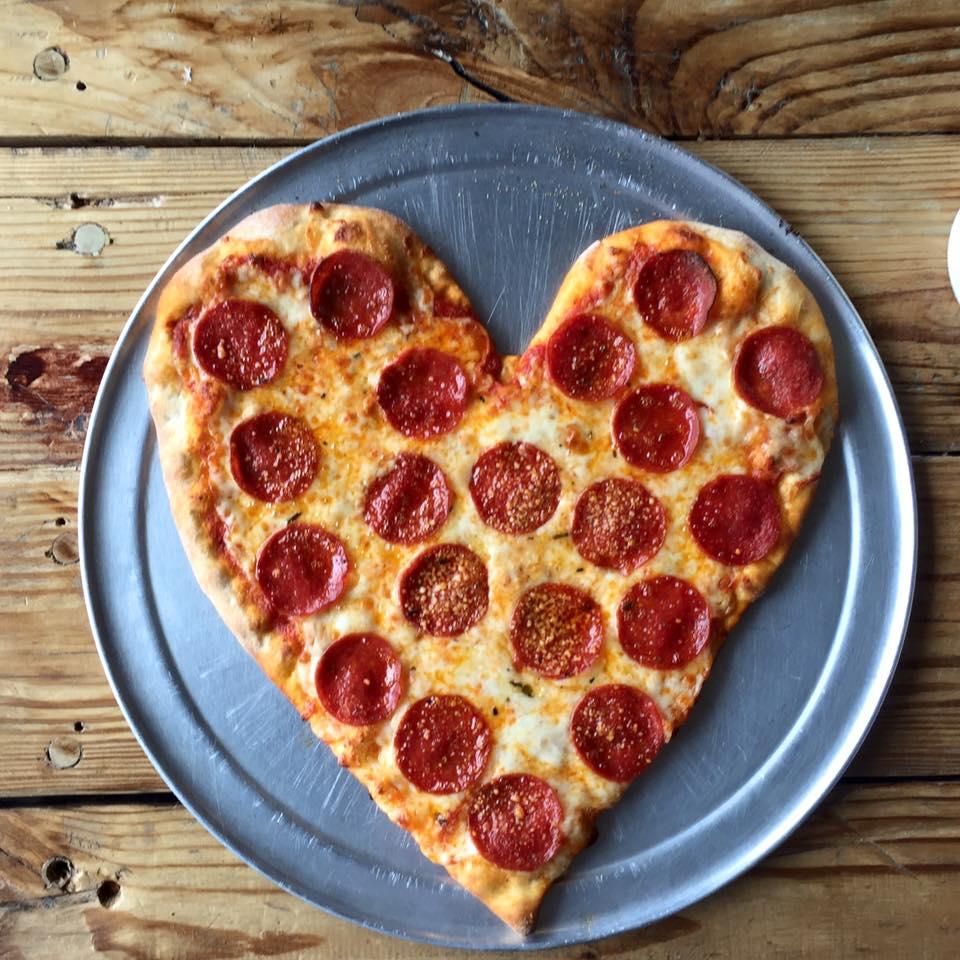 Heart Shaped Pizza at The Local Pizzeria for Valentine&amp;#39;s Day | Chicago ...