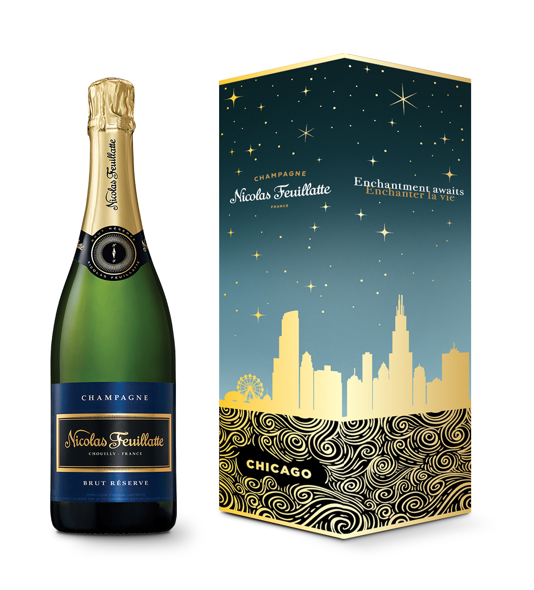 Cnf Gift Box Chicago for Toast to the New Year with Offerings from Champagne Nicolas Feuillatte
