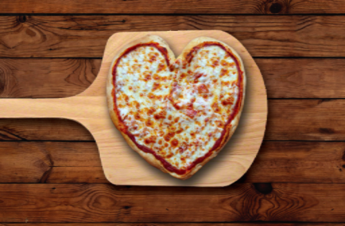 ConniesHeartPizza for Valentine's Day Heart Shaped Pizza at Connie's Pizza