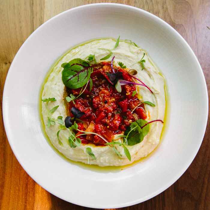 Ema Spicy Hummus for New Year's Eve at Ēma