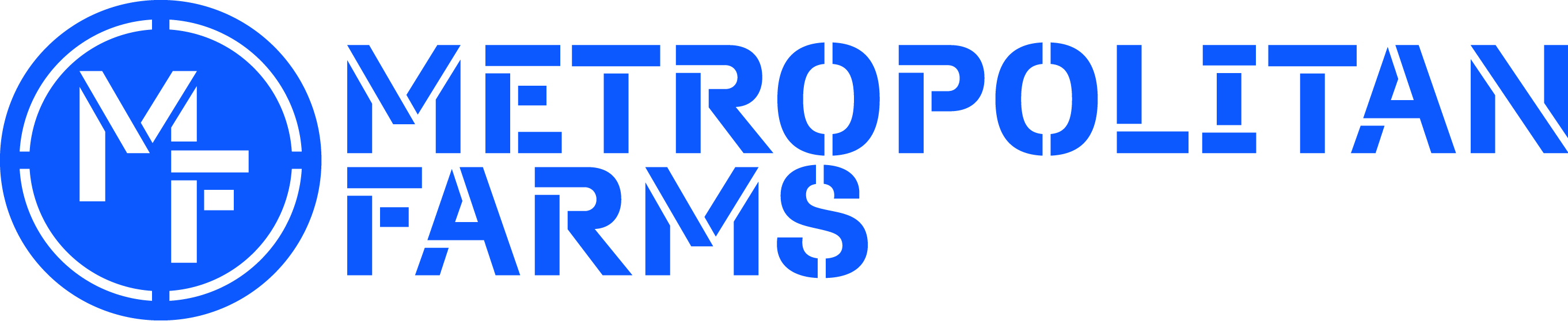 MF LogoWithSeal Blue for Aquaponics BBQ at Metropolitan Farms This Friday