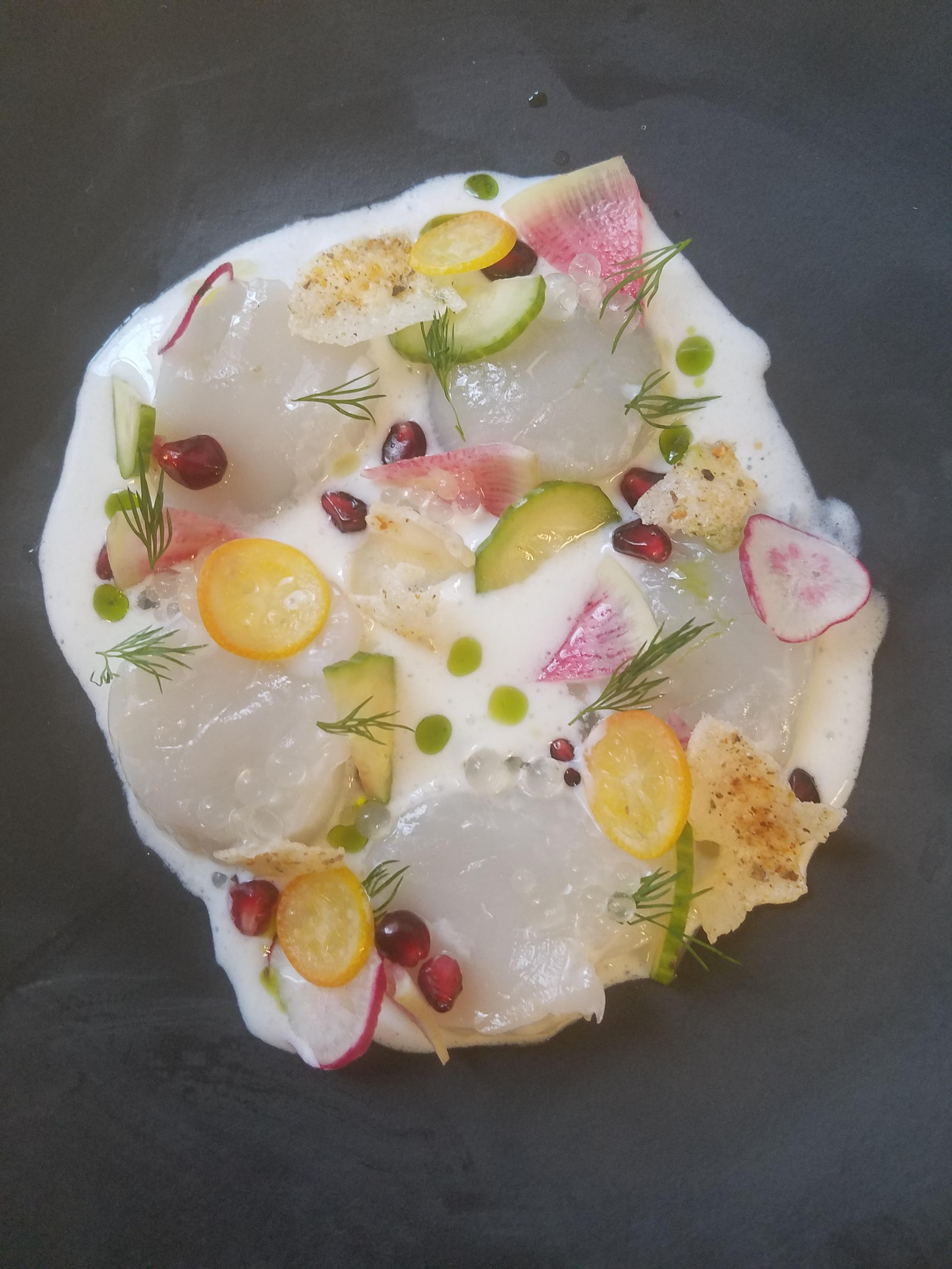 Scallop Crudo Nye 2017 for Hearth Restaurant and Lounge Announces New Year's Eve Dinner