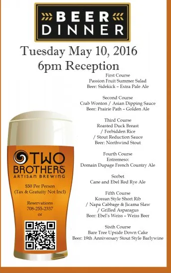 Screen shot 2016 04 21 at 5.43.08 AM for Two Brothers Beer Dinner at Wild Monk