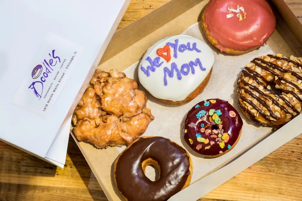 mothersdaydoodles for Mother's Day at Doodle's Doughnuts