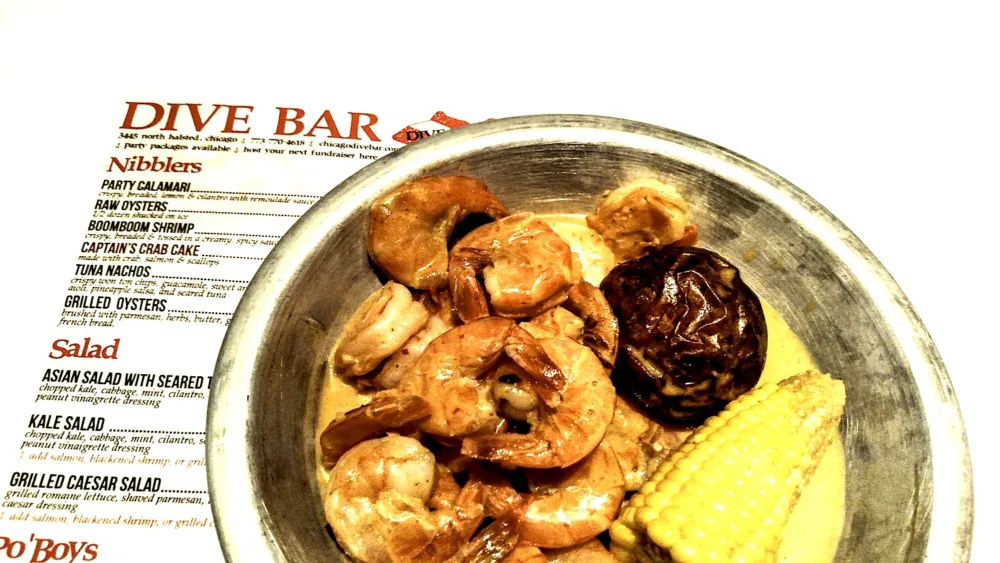 Shrimp Boil at Dive Bar for Dining Out on National Shrimp Day