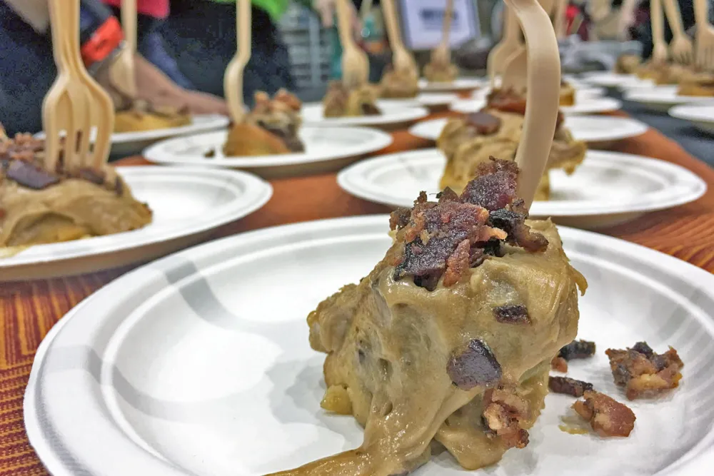 Bacon Cinnamon Rolls from West Town Bakery for Here's What You Missed at Baconfest Chicago 2016
