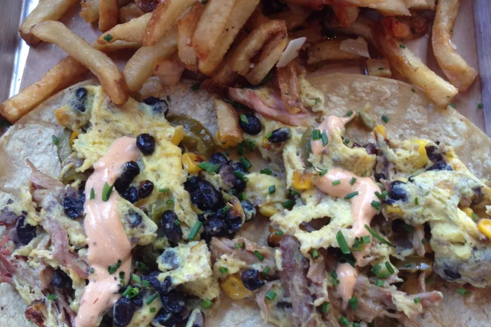 Spicy Pork Tacos! Photo credit: Kat Levitt @agirlandherfood for Brunch and Barbeque: Q BBQ Shows You How to Do It