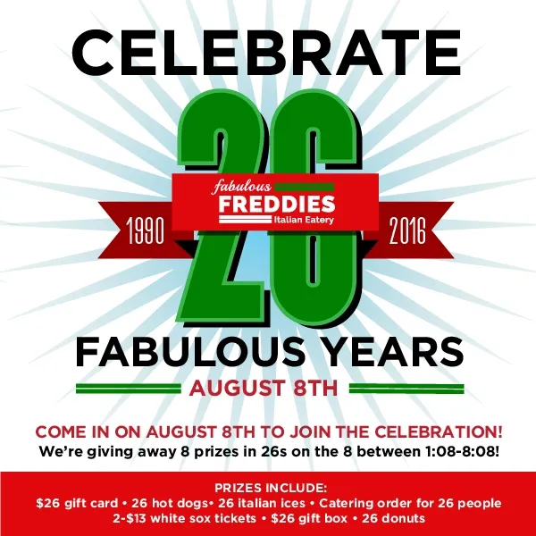 Freddies 26Th Social for Fabulous Freddies Celebrates 26 Years on August 8