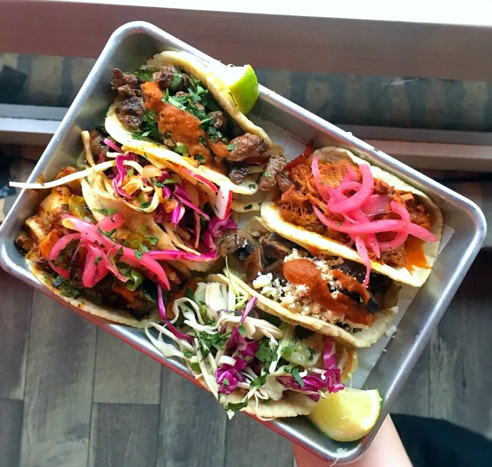Chef Dudley Nieto creates a globally inspired fusion of taco options at Rojo Gusano for Mezcal Craze Heats Up at Rojo Gusano