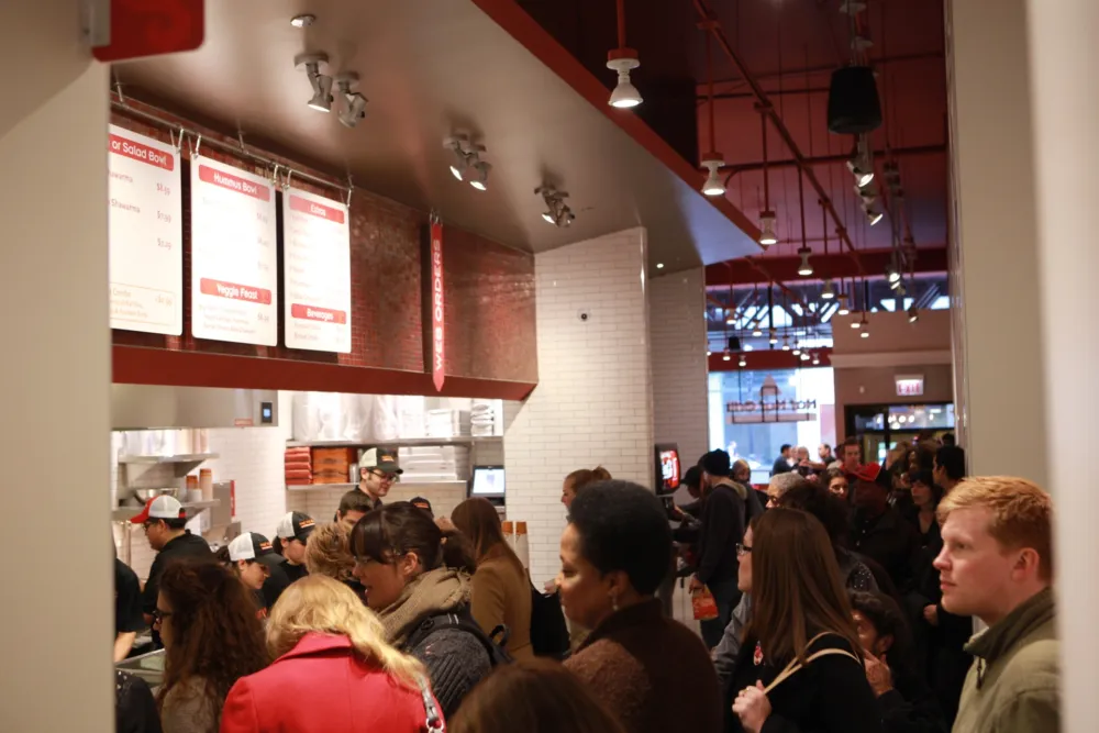 Interior Line Of People for Can't Get Enough Naf Naf