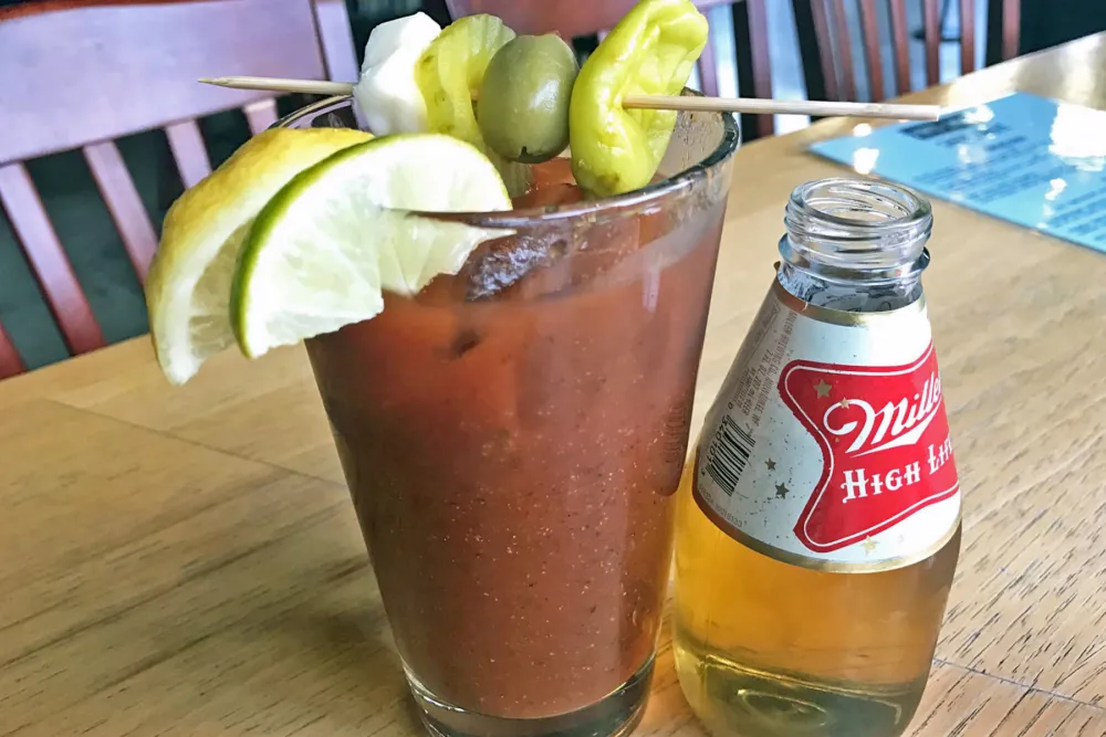 Hellfyre Bloody Mary. Spicy! for Brunch Alert: Parts and Labor