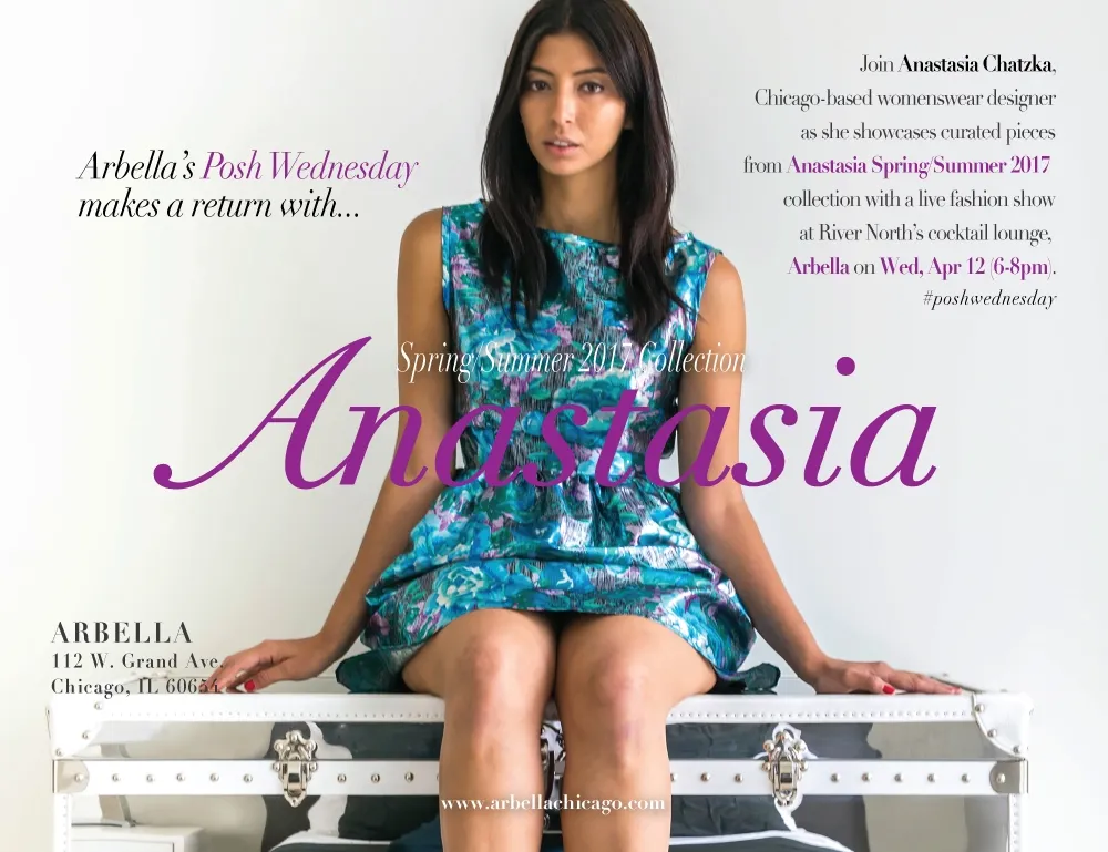 Arbella Anastasia for Arbella Hosts “Posh Wednesday” with Local Designer Anastasia Chatzka on April 12