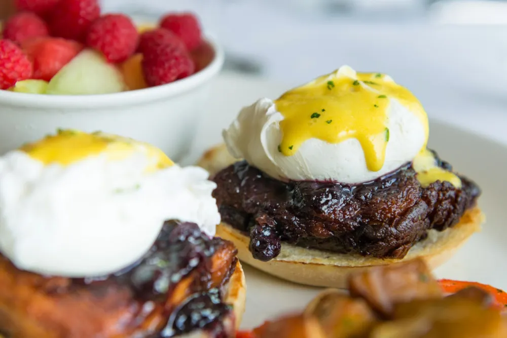 tuscany, little italy, italian, brunch, easter, eggs benedict, potato