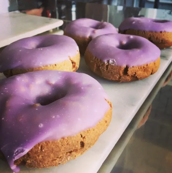 Ube donuts from Gurnee Donuts. Photo Cred: @passionhousecoffee for Roasted with Passion