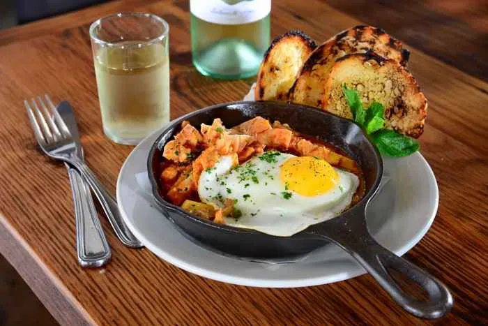 Eggs Skillet And Wine for Father's Day Brunch at Bar Roma