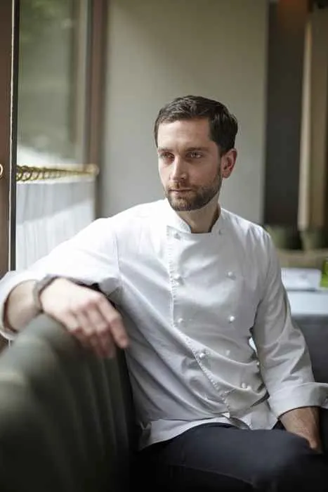 Executive Chef Ryan Burns for Outdoor Wine Dinner at The Blanchard
