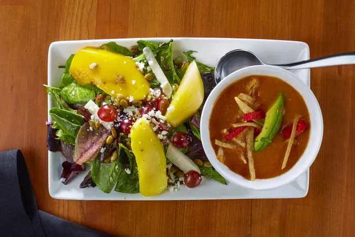 New Lunch Special: Sopa y Mango Ensalada for New Menu at Cantina Laredo