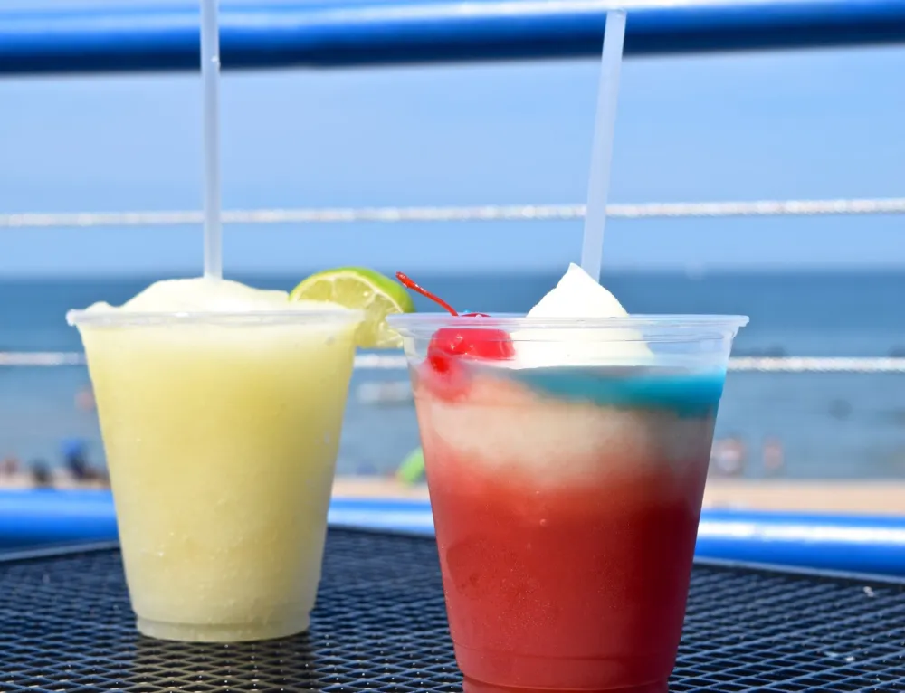 Stars and Stries Frozen Cocktail at Castaways ($10) for Spend Your Fourth of July Weekend Outside