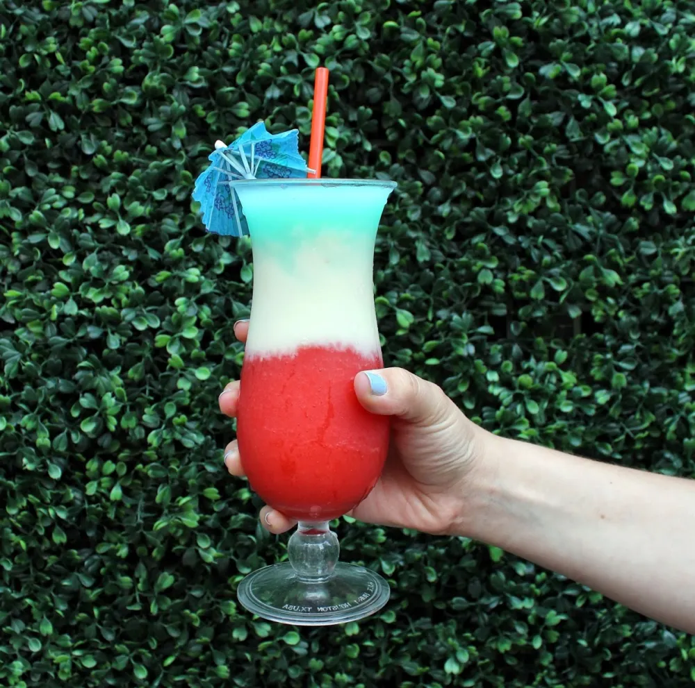 Frozen Firecracker Cocktail at Joy District ($14) for Spend Your Fourth of July Weekend Outside