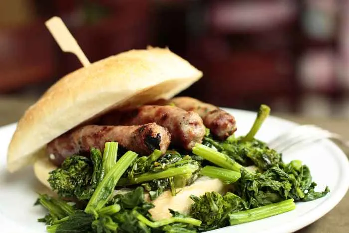 Panini Cime Di Rapa And Barese Sausage 2 for August is Panini Month at Macello