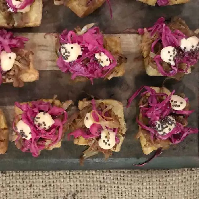 Jackfruit jibaritos for Here's What You Missed at Strange Foods Festival 2