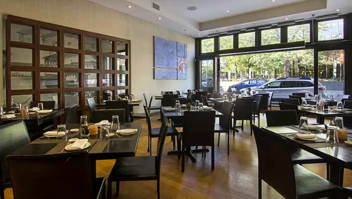 Front Dining Room Facing The Window for Holiday Dinner Prix Fixe Menu at Koi
