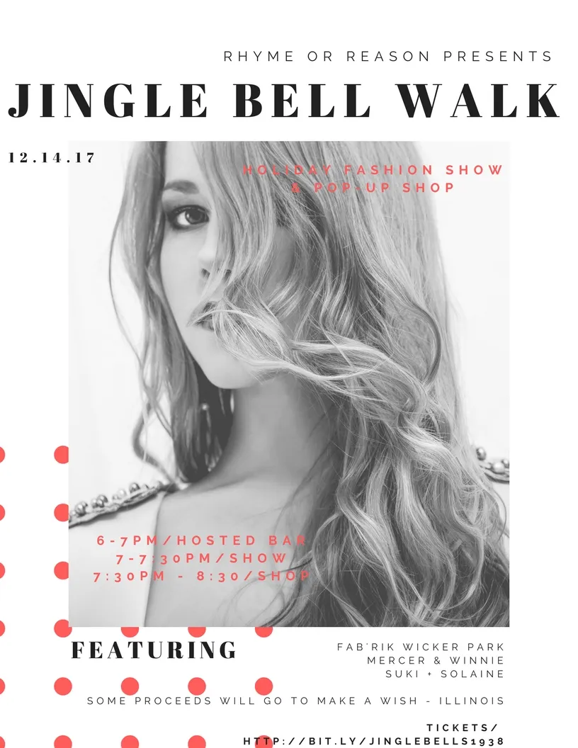 Jingle Bell Walk for A Fashion Show For A Good Cause at Rhyme Or Reason