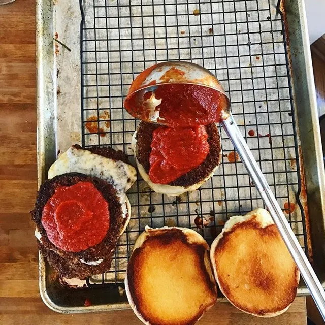 The Preparation of the Parm Sandwiches for Bringing Chicago Together One Parm Sandwich At A Time