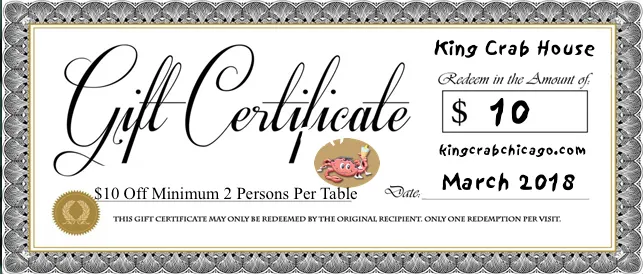 Click image to save to mobile device or to print for King Crab House Announces New Happy Hour Deals