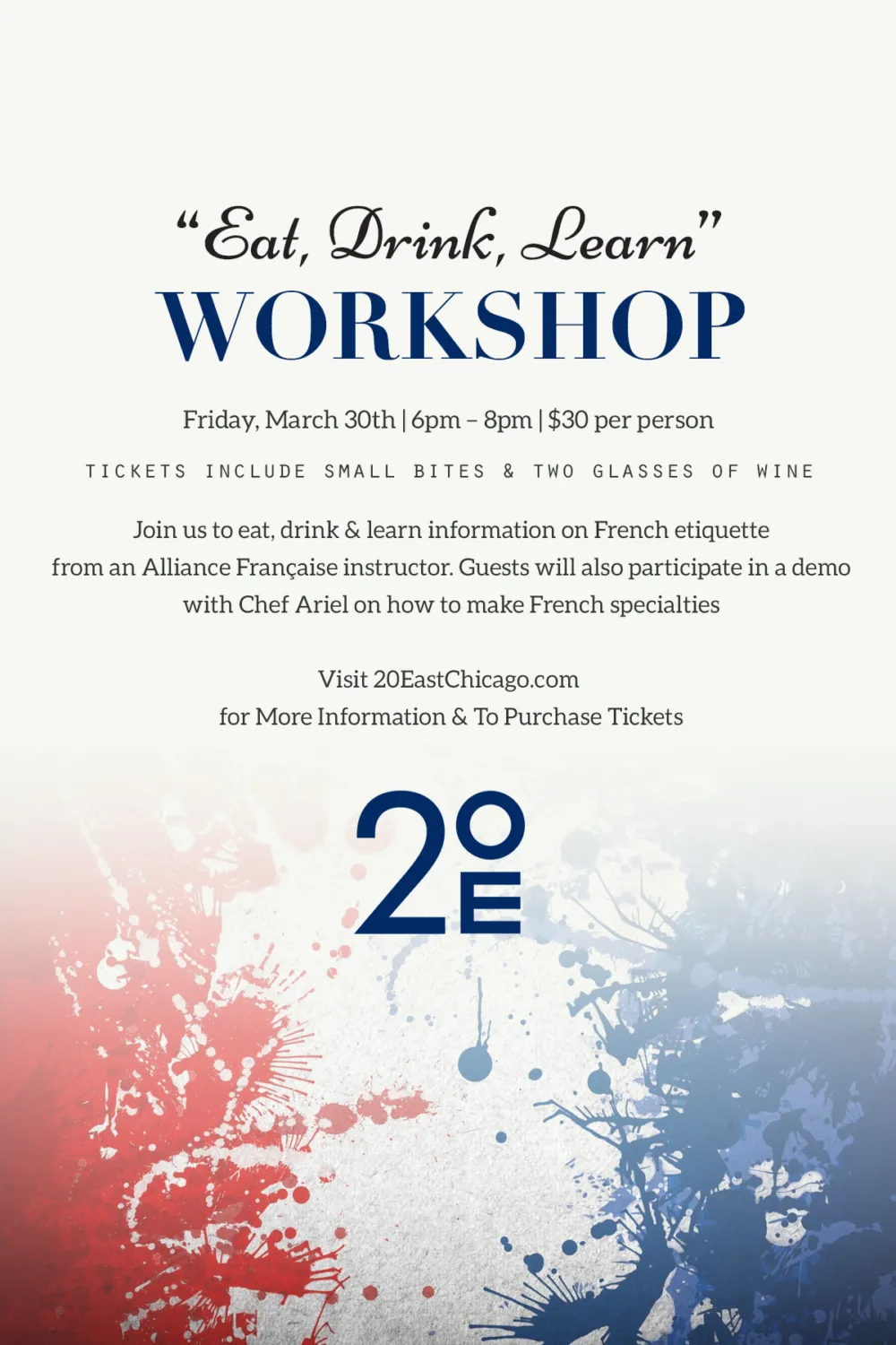 Eat Drink Learn At 20 East for It's All French to Me: Eat, Drink, Learn at 20 East